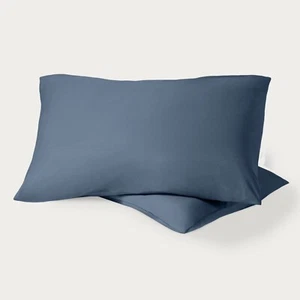 Bare Home Organic Cotton Pillowcase Set - Crisp Percale Weave - Set of 2 - Picture 1 of 54