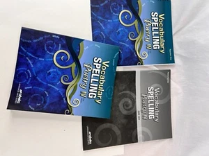 Abeka Vocabulary Spelling Poetry IV 5th Edition +  Teacher & Quiz  Key EXCELLENT - Picture 1 of 12
