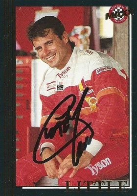 查德·利特尔亲笔签名 1992 年 MAXX(黑色)赛车 NASCAR 照片交易卡 #66 — 第 1/2 张图片