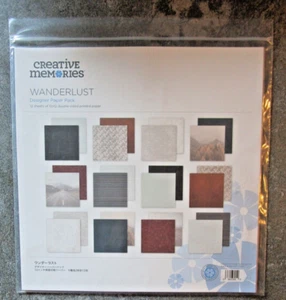 Creative Memories WANDERLUST 12x12 Designerpapier Paket (12) NEU 2022 - Bild 1 von 2