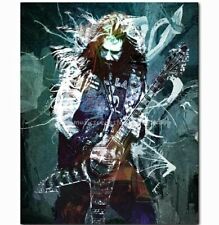 Zakk Wylde, Heavy Metal Guitar Art, Ozzy, Zakk Wylde Wall Art, Metal Musician