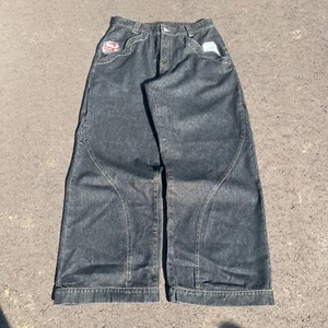 JNCO Style Jeans 32 x 30 Monster Energy x Zyn Embroidered Baggy Skater Denim - Picture 1 of 5