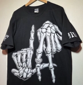 Vintage KREW LA Tee Y2K USA Skate Wear Los Angeles Streetwear Baggy NEW Size L - Picture 1 of 6