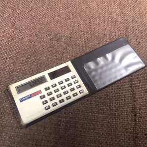 Casio SL-601 Calcolatrice Elettronica ad Energia Solare Alta Potenza Cella con Custodia - Vintage - Foto 1 di 7