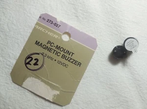 Menge (2) 12 VDC Radio Shack magnetischer Summer 273-027 Neu aus altem Lagerbestand - Bild 1 von 5
