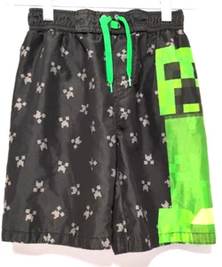 Minecraft Boys Size 8 Graphic Swim Trunks Board Shorts Water Shorts Lightweight - Picture 1 of 5