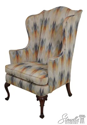 62939EC: Silla de ala cosida con llama Queen Anne Southwood Foto 1 de 4