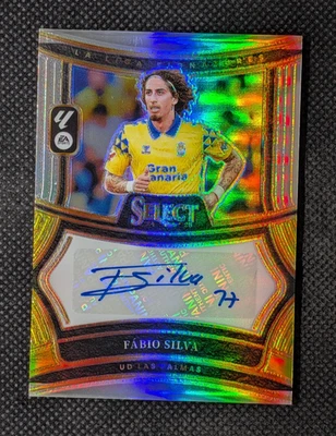 Fabio Silva 2024-25 Panini Select La Liga Silver Prizm Auto Las Palmas - Image 1 of 2