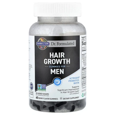 Hair Growth Gummies for Men, Berry, 60 Gummies - Image 1 of 2