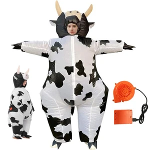 Kuhkostüm aufblasbar Universalgröße für Halloween Fasching Karneval Neu - Bild 1 von 17
