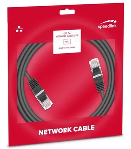 Speedlink 10m Netzwerk-Kabel Cat 5e STP RJ45 Gigabit Patchkabel LAN DSL Ethernet - Afbeelding 1 van 2