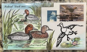 2004 Federal Duck Stamp FDC – $15 Redheads – Collins - Washington DC - Picture 1 of 2