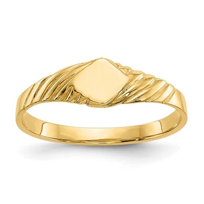 14k Child's Fancy Signet Ring D110 - Image 1 of 4