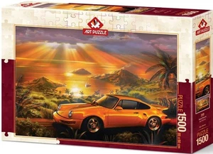 NEU Kunstpuzzle 1500 Teile Puzzle 15+ Alter gelber Porsche - Bild 1 von 2