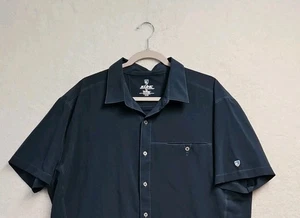 Kuhl Men’s Navy Blue Tufflex Button Up Performance Stretch Shirt Size XL - Picture 1 of 8