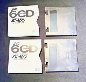 Lot OF 2 JVC XCM70 CD Magazines w Sleeves also fits Kenwood CDM-600  Very Good - Picture 1 of 3
