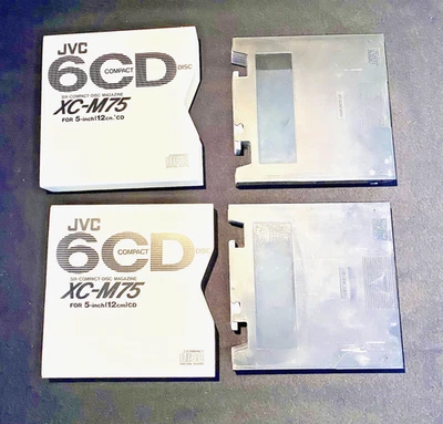 Lot OF 2 JVC XCM70 CD Magazines w Sleeves also fits Kenwood CDM-600  Very Good - Image 1 of 3
