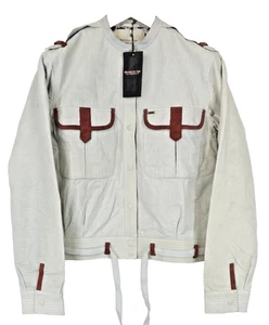 Maison Scotch Damen Jacke ~ L Gebrochenes Weiß Zip Kurz Gefüttert Atmungsaktiv - Bild 1 von 10