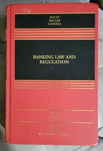BANKING LAW AND REGULATION 3E 3rd Edition Aspen Casebook Hardcover EXCELLENT - Imagen 1 de 2