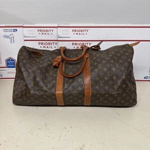 echt Vintage Louis Vuitton Monogramm Reisetasche Keepall - Bild 1 von 24