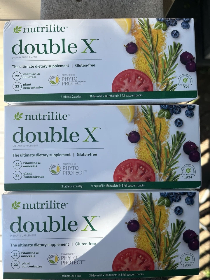 3 PACOTES AMWAY Nutriway Nutrilite DOUBLE X Phyto multivitamínico 31 dias -Exp 11/2026 - Imagem 1 de 1