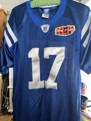 Camiseta para hombre ONFIELD Austin Collie #17 NFL Colts Super Bowl XLIV con parche talla 50 Foto 1 de 4