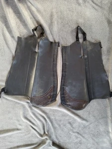 Steeds Reitchaps Kinder Gr. XL Braun Leder - Bild 1 von 4