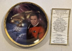 Hamilton Collection Star Trek Admiral Kirk Plate - WILLIAM SHATNER SIGNED! - Bild 1 von 7