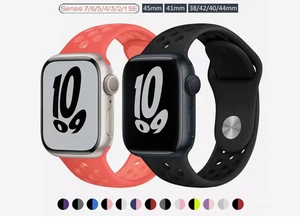 ProBefit Silicone Strap For Apple Watch Band MESH 38mm 40mm 41m~~42mm 44mm 45mm - Picture 1 of 22