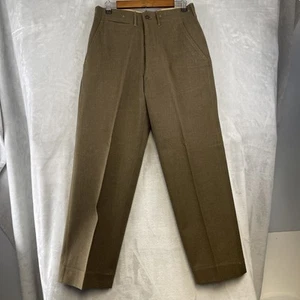 US Army Trousers Field Wool 1945 Pattern USGI OD Green Button Fly Size 30 - Picture 1 of 19