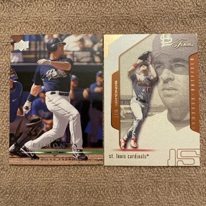 Lote de 2 cartas estilo y baraja superior Jim Edmonds - Imagen 1 de 5