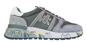 Preisgekrönte Herren Schuhe Sneaker Nylon und Wildleder LANDER_7706 grün-grau - Bild 1 von 8