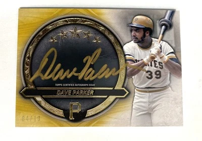 Dave Parker 2021 Topps Cinco Estrellas Gráficos Dorados Dorado/10 Colores Match Piratas Automático Foto 1 de 2