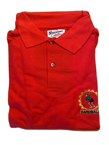 Colección Stedman NUEVA Camisa Polo Vintage Hecha en Balonmano EE. UU. XL Botón Deportivo Años 80’s - Imagen 1 de 10