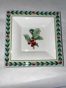 Villeroy & Boch Französischer Garten Weihnachten Quadrat Geschirrteller DEUTSCHLAND 5 1/2" - Bild 1 von 4
