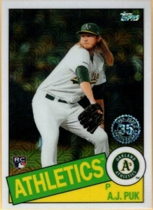 Topps Update Silver Pack 1985 2020 cromo ref CPC-21 A J Puk Athletics radiocontrol - Imagen 1 de 1