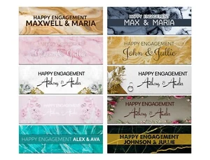 Banderas de compromiso personalizadas para adultos decoración de fiesta idea de regalo 275 - Imagen 1 de 12