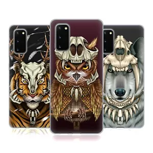 HEAD CASE DESIGNS TIERWELT SCHÄDEL KRONE GEL HANDYHÜLLE FÜR SAMSUNG HANDYS 1 - Picture 1 of 10