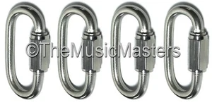 4X Stainless Steel 1/4" Chain Link Connector Boat Rope Dock Line Mooring Splice - Picture 1 of 9