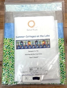Quilted Threads Summer Cottages On The LakeRow By Row Quilt Pattern & Fabric Kit - Picture 1 of 3
