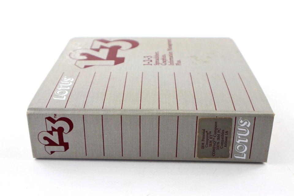 LOTUS 123 Version 1A For DOS Vintage Software With 5.25" Floppy Disks COLLECTOR - Image 1 of 4