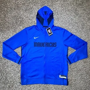 Nike Dallas Mavericks On Court Showtime Hooded Jacket Mens Size XL-TALL Royal - Picture 1 of 11