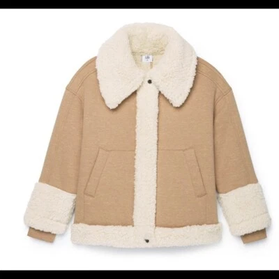 EUC CABI осени McQueen шерпа отделки Куртка Пальто S маленький #908 - Изображение 1 из 4