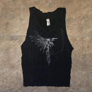 Black Detailed Mi Manchi Draped Tank - Picture 1 of 3