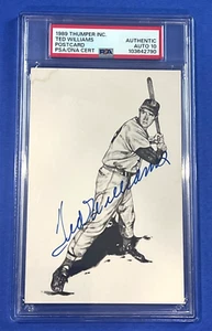 Ted Williams Signed 1989 Thumper Inc 3.5x5.5 Postcard HOF PSA/DNA Auto 10 - Picture 1 of 4