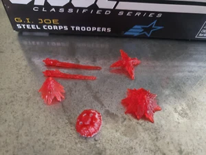 G.I. Joe klassifiziert Steel Corps Troopers Pistole Effekte rot Explosion NUR NEU 6" 1/12 - Bild 1 von 1