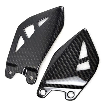 Real Carbon Fiber Foot Peg Heel Guard Footrest For 2011-2025 Ninja ZX-10R ZX10R — 第 1/2 张图片
