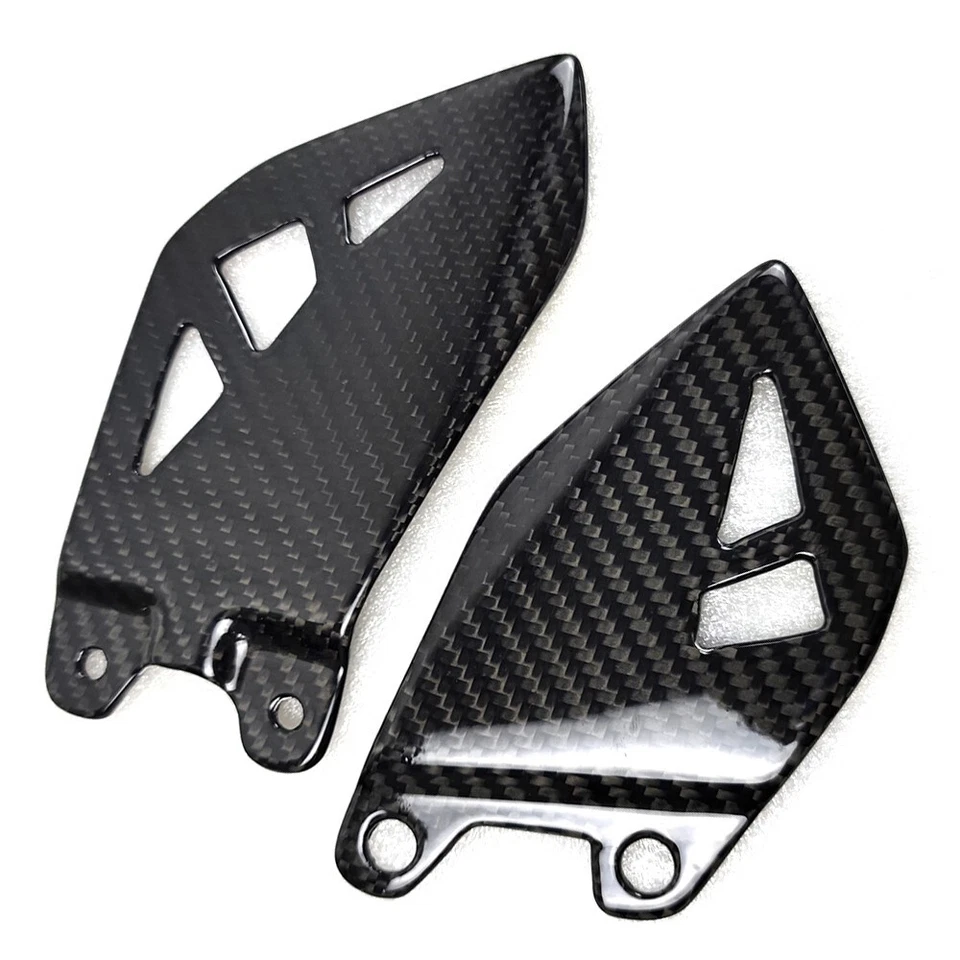 Reposapiés protector de talón de fibra de carbono real para Ninja ZX-10R ZX10R 2011-2025 Foto 1 de 2