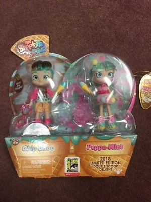 * SDCC 2018 EXCLUSIVE Shopkins Shoppies Chip Choc & Peppa-Mint! *  - Image 1 of 3