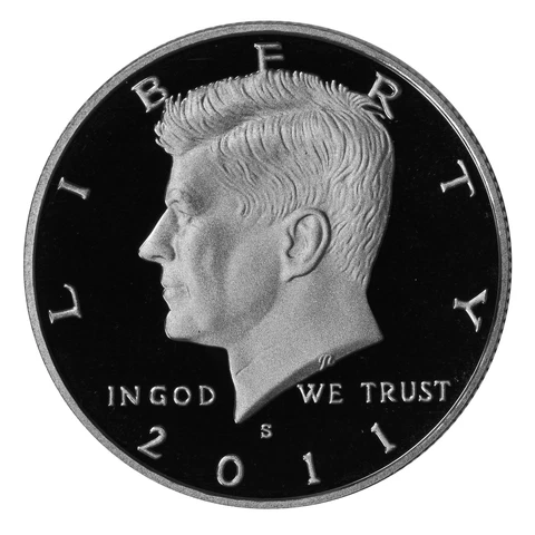 2011 S Kennedy Half Dollar Gem DCAM Proof CN-Clad Cover